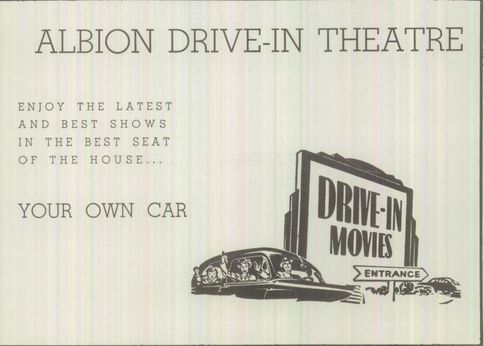Albion Drive-In Theatre - From 1960S Albion School Yearbook (newer photo)